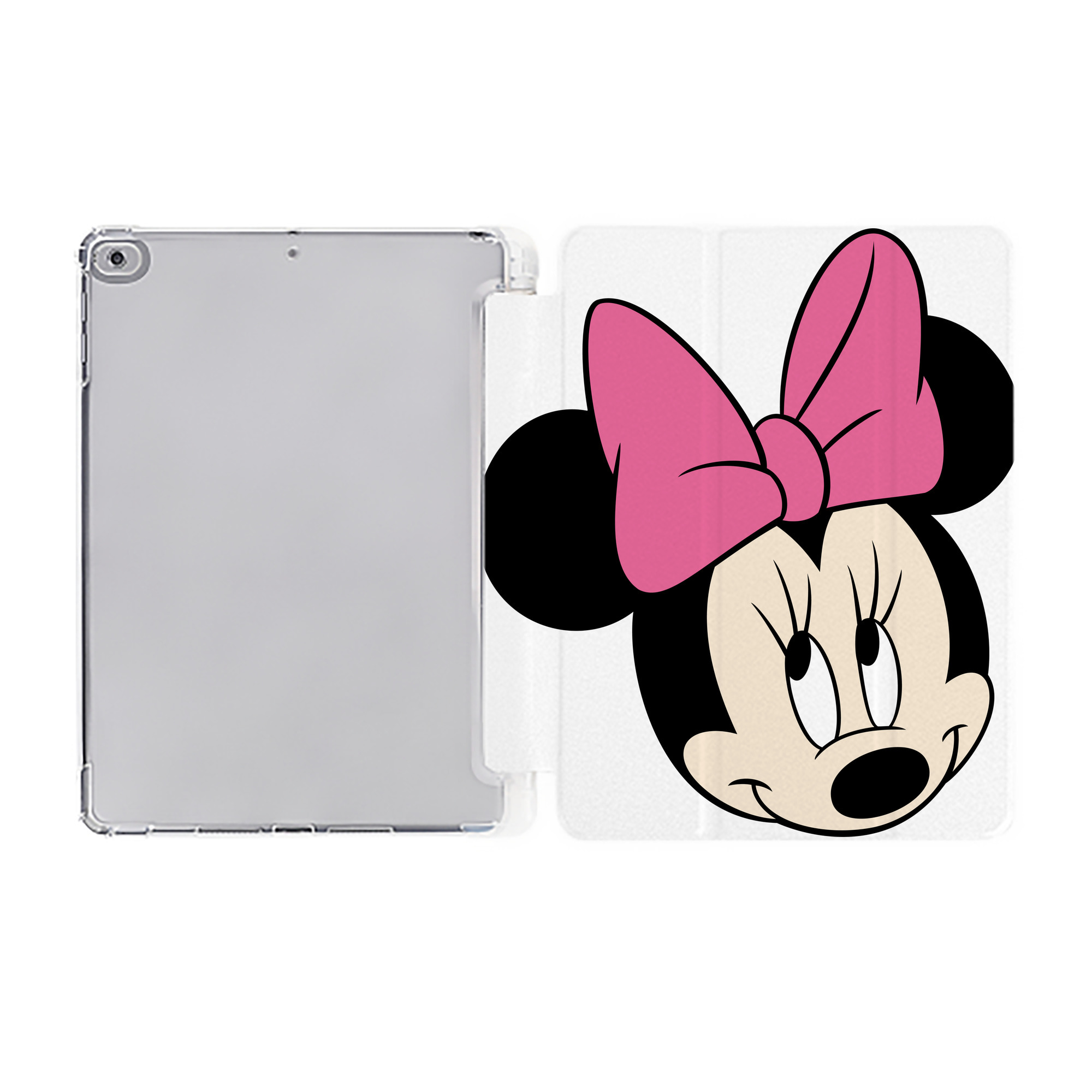 （画像用） ミッキーマウス Mickey Mouse IPad ケース ペン収納付き 三つ折りスタンド PUレザー×シリコン 対応機種9.5/10.5/10.9インチ